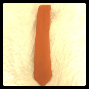 Retro Orange Ben Silver Wool Tie
